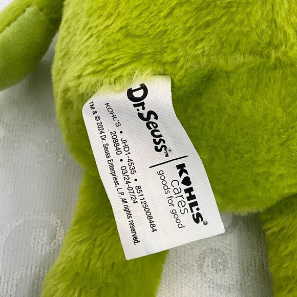 Dr. Seuss Kohls Cares Grinch Plush Toy 18" - Picture 3 of 4